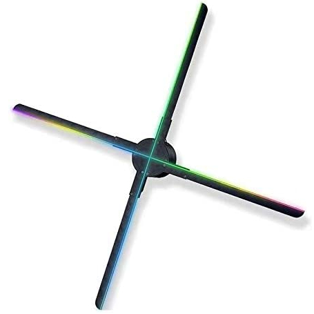 56cm 4 Blades Fan 3D Holographic Projection For Indoor Advertising Led Hologram Light