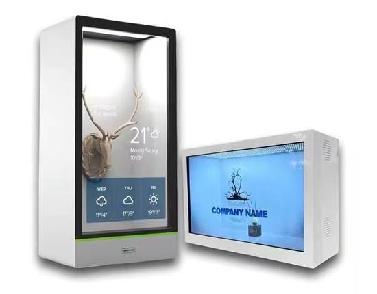 LCD transparent display cabinet & Windows