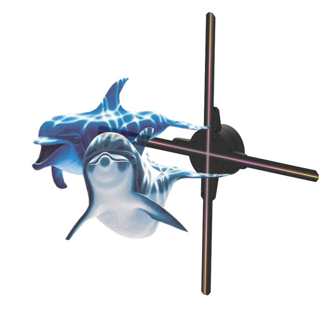 18.1inch 46cm Ready Stock Fast Delivery High Quality Advertising Media Led 3d Hologram Fan