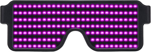 LED Glasses Light Up Dynamic Party Favor Glasses Festival Christmas USB Rechargeable LED Rave Glowing Flashing Glasses